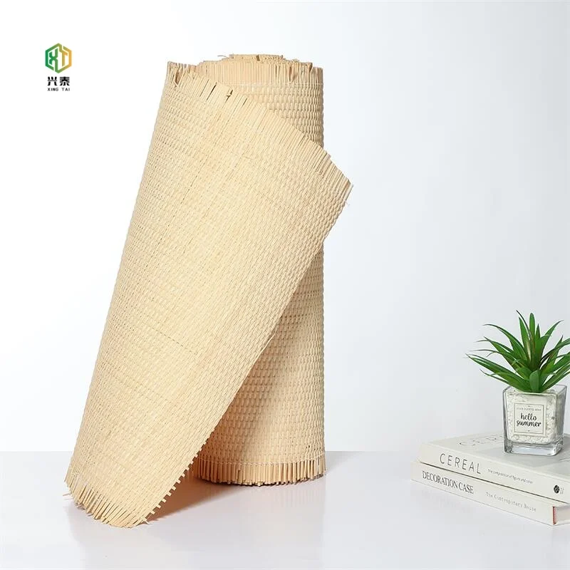 Factory wholesale synthetic rattan roll natural rattan cane webbing plastic rattan woven roll