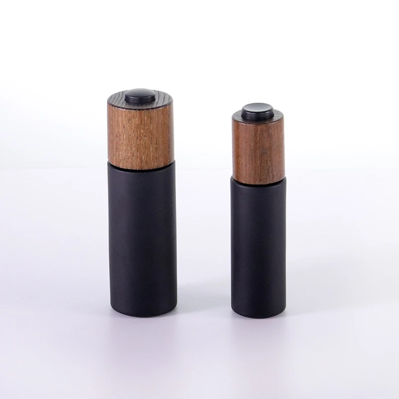 Hot selling Painted Matte Black  Glass Dropper Bottles For Skin Care Essential Oils cosmetic packages and containers