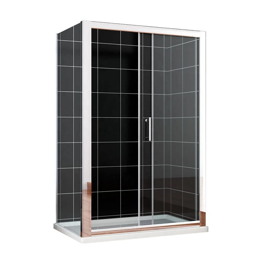 Cost effective solution aluminum sliding tempered glass shower room