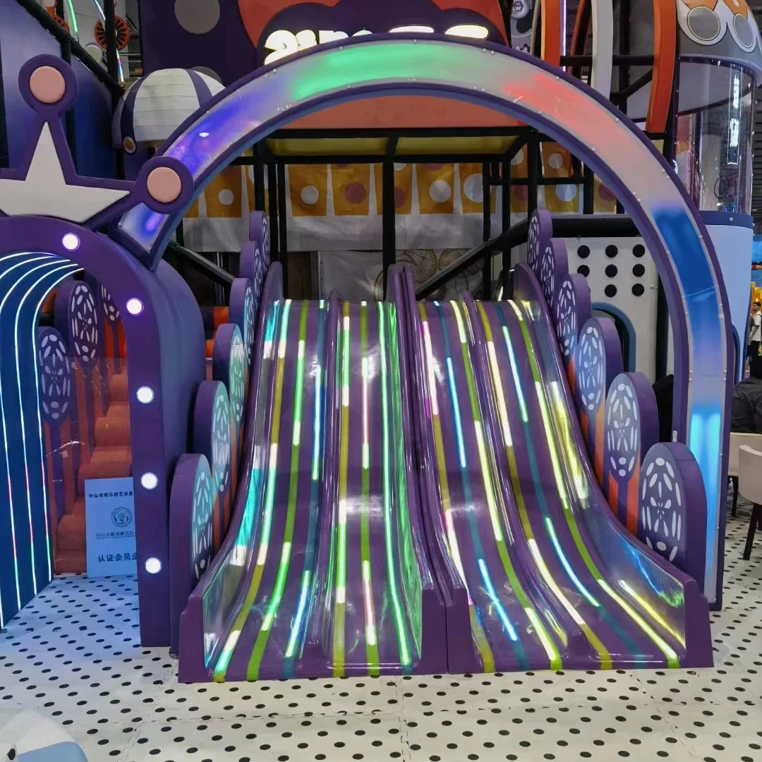 Bettaplay New Outdoor Indoor Kids Playground Equipment  Light Slide Park Equipment Amusement Park Fiberglass Slide