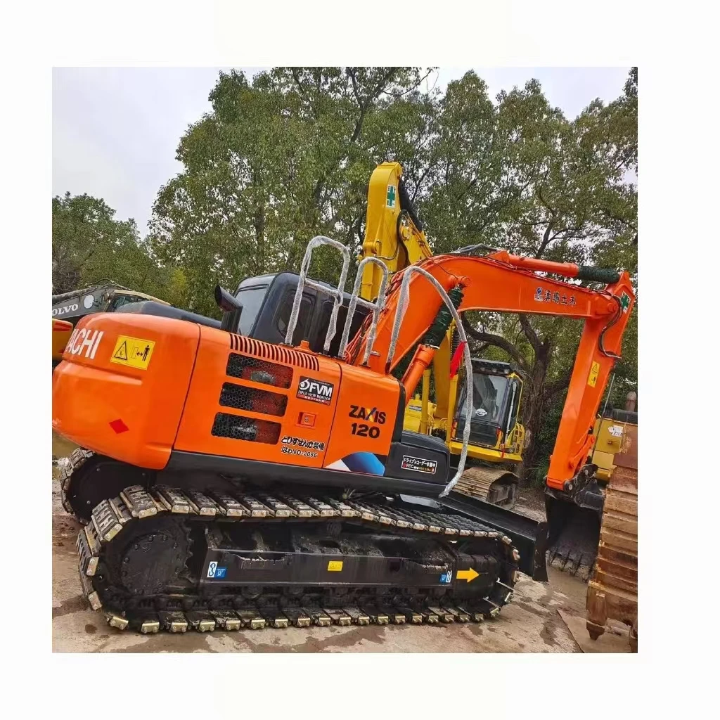 Оригинальный японский экскаватор Hitachi ZX120 в хорошем состоянии низкая цена использованный с двигателем Isuzu двигатель PLC