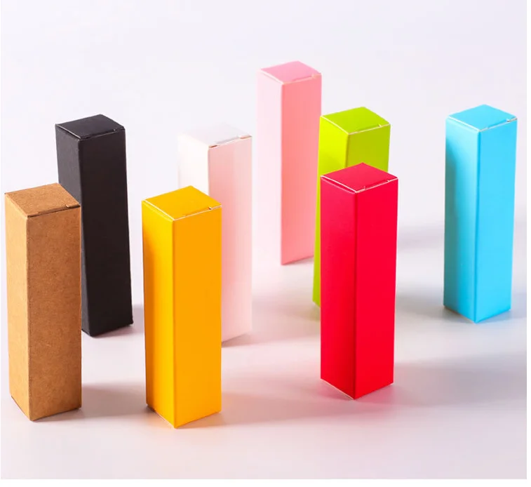 Custom Folding Small Fashion Paper Lip Gloss Lipstick Cosmetics Packaging Box Essential Oil Bottles Gift Box