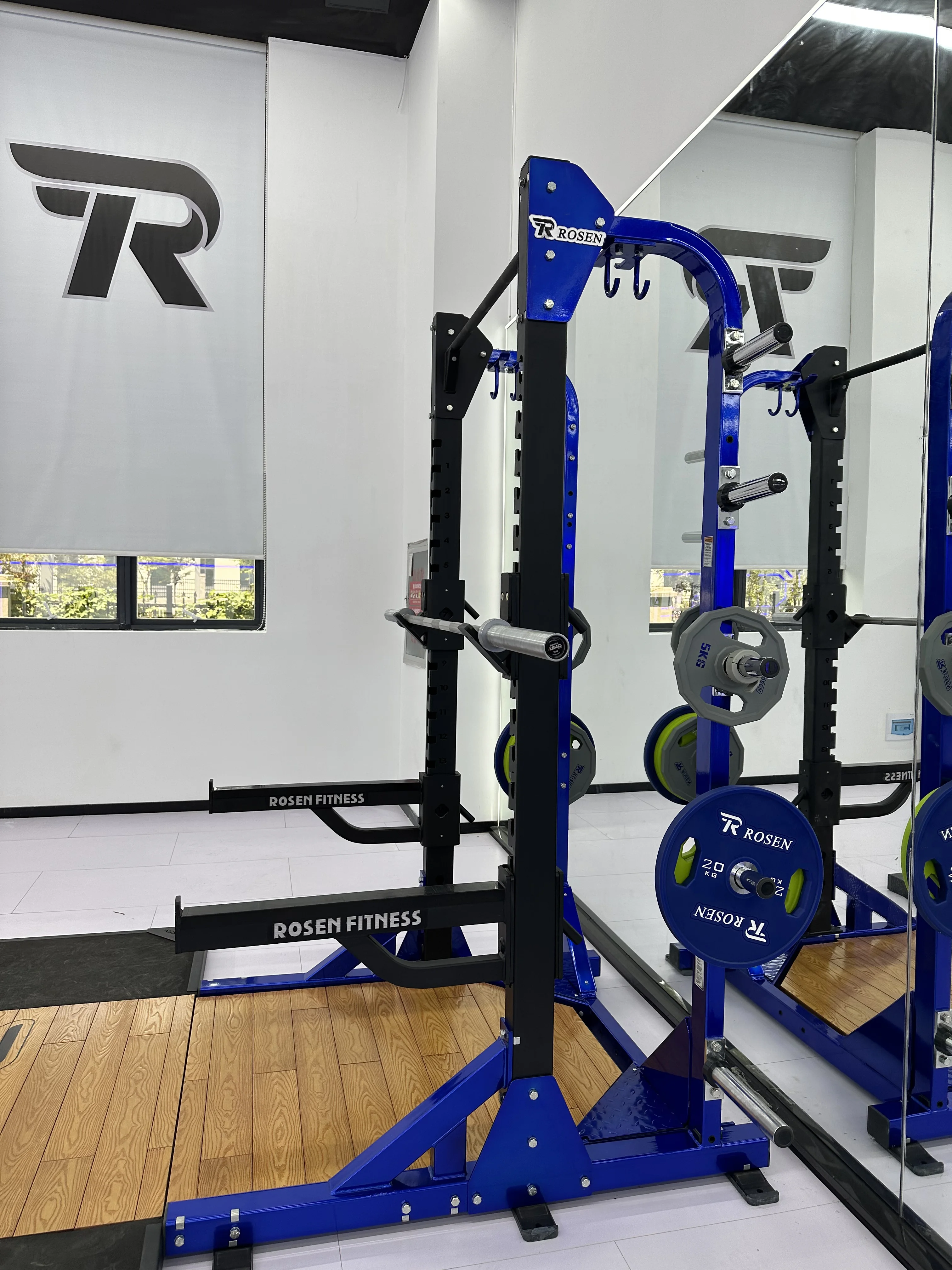 Factory Directly Sell Exercise 3MM Thickness Strength ROSEN Bodybuilding Machine Gym Equipment Half  Rack Long Base For Fitness