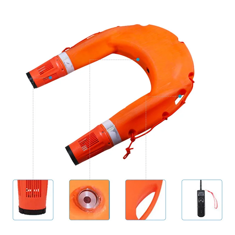 Autonomous Course Correction Throw Height 20m Orange Water Rescue Robot life buoy