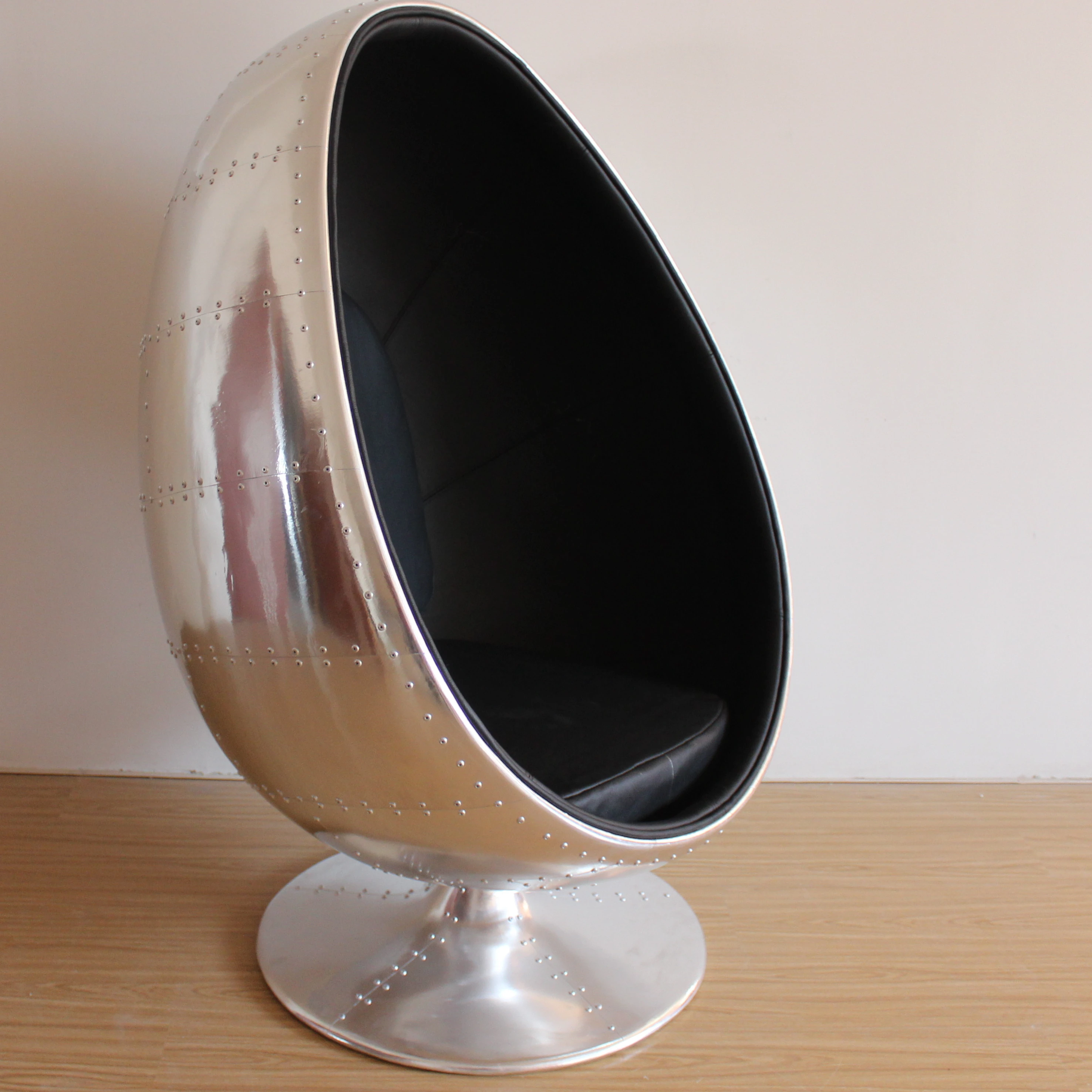 Коммерческая мебель Алюминий Поворотный pod яйцо стул