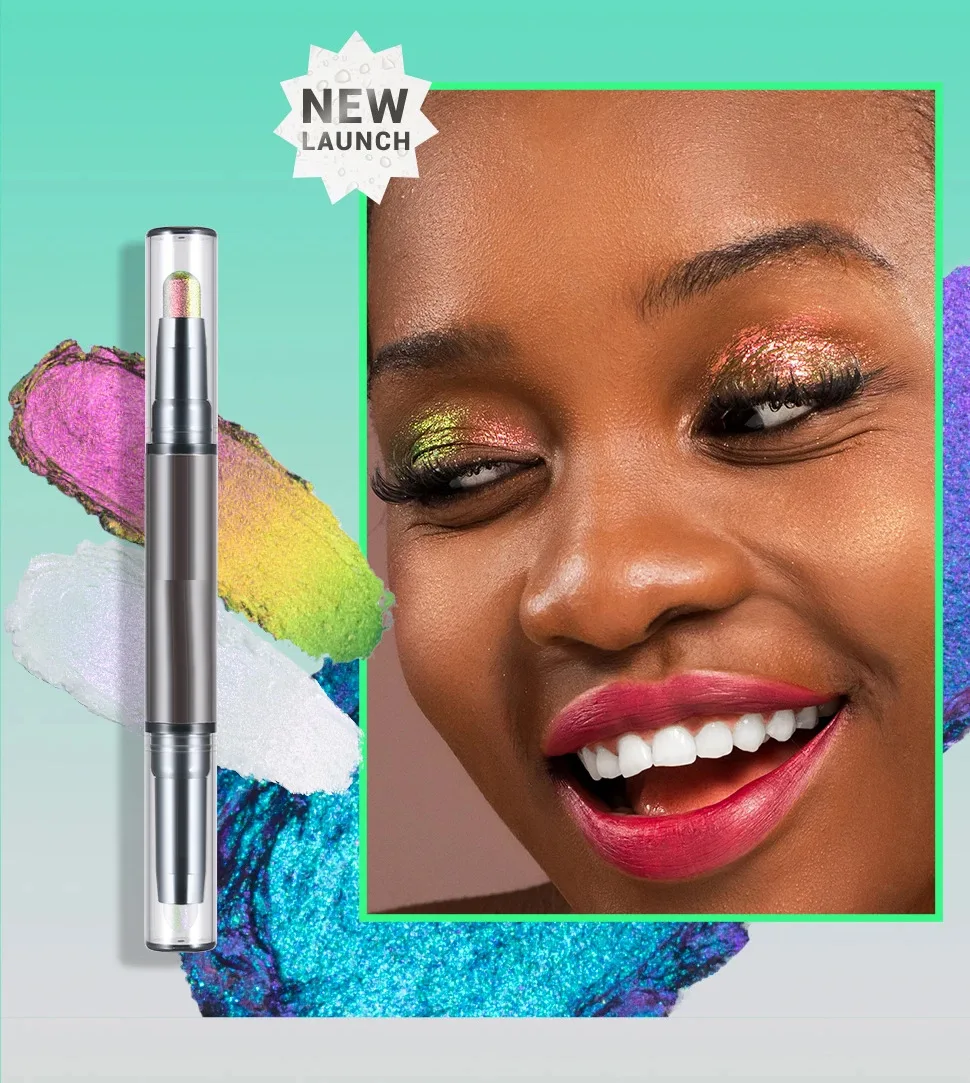 MLM Custom Makeup Glitter Supplier Custom Chameleon Eye shadow High Pigment Vegan Cruelty-Free Hightlighting Eyeshadow Stick