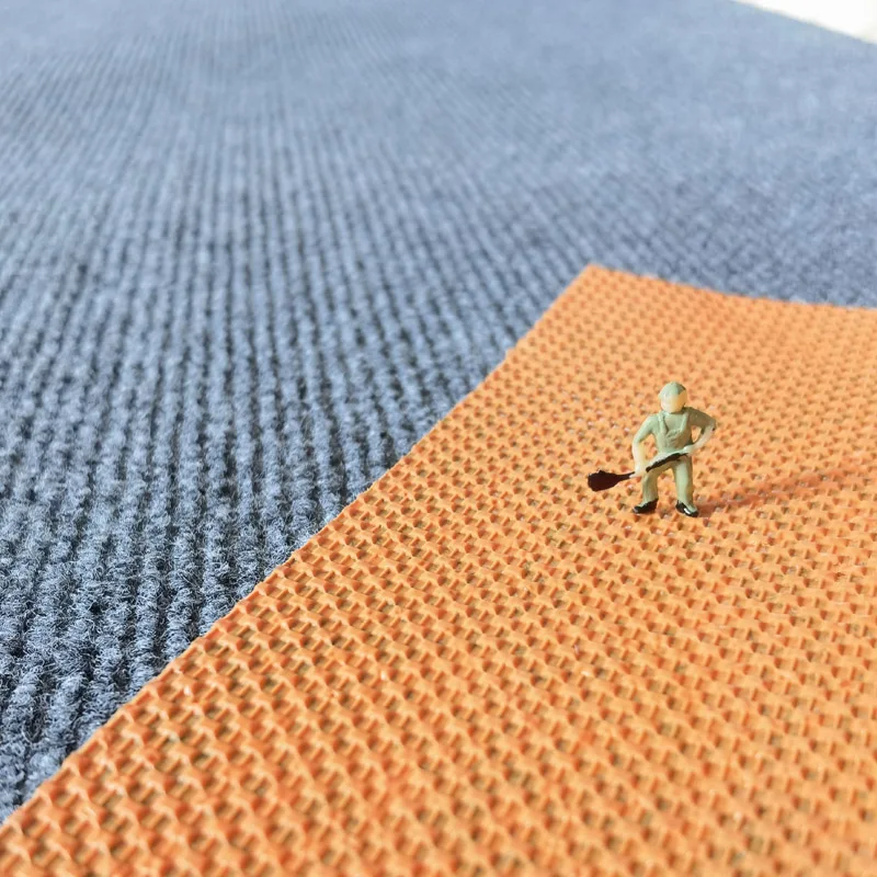 grey color rib home anti slip room carpet with TPE backing