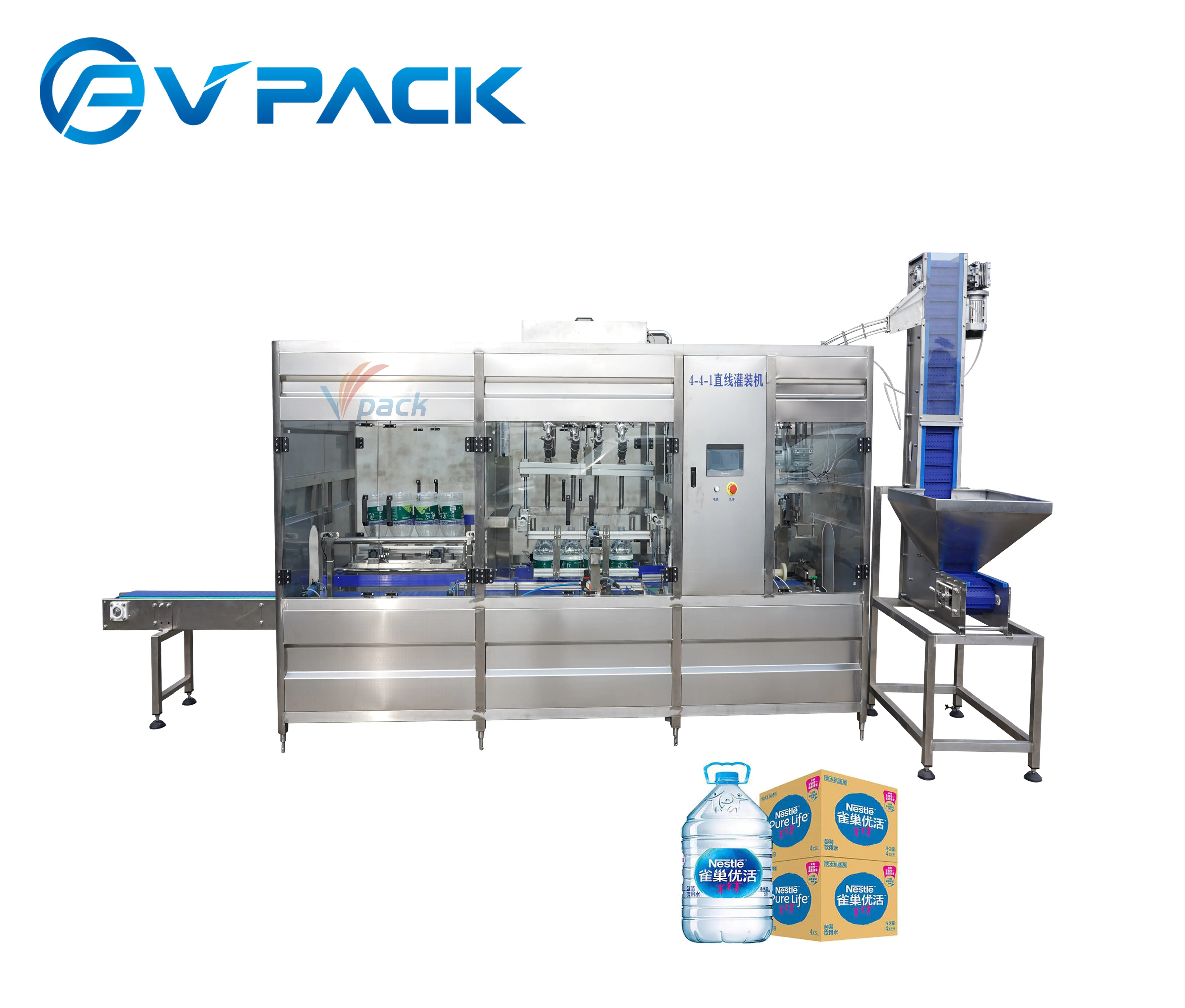 3-10L  bottle water washing  filling and capping production line 3 in 1/llenado de agua de botella grande/ 3-10L 1-3 Gallon