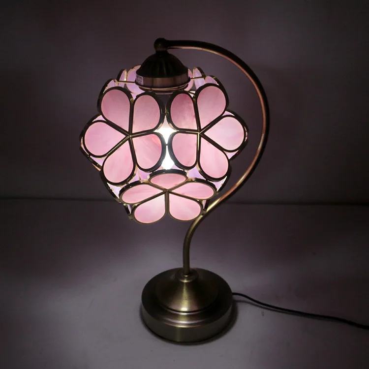 Limited Time Discount Beautiful Cherry Blossom Lighting Dining Table Decorative Glass FLower Desk Lamp