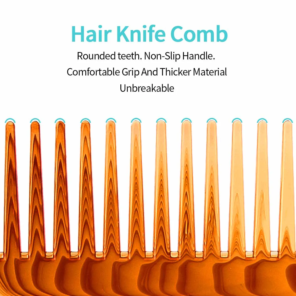 Anti-static Hair Styling Back Comb Large Teeth Wide Tooth Comb Oil Tip Large Knife Brush Hair Salons Use Wide Tooth Combs