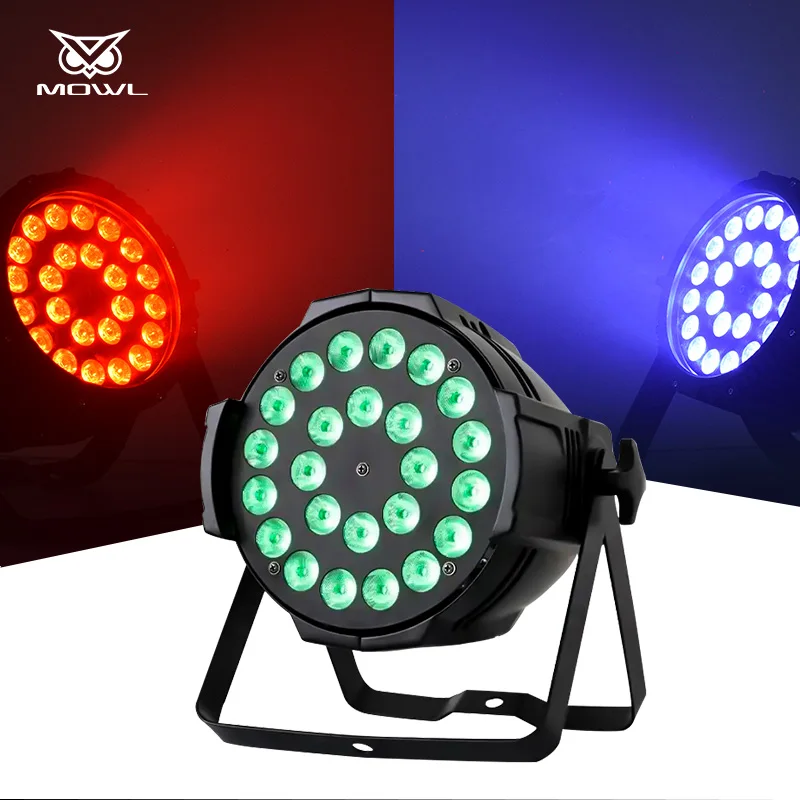 24x18W RGBWAUV 6in1 DMX512 LED Par Can Light for Stage dj Bar Disco