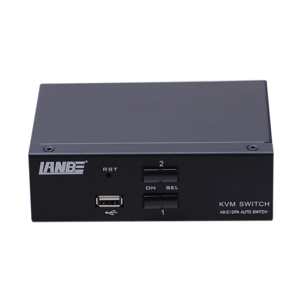Portable 3840*2160@60Hz Resolution DC Socket DP Interface Deskotp 2 Port KVM Switch