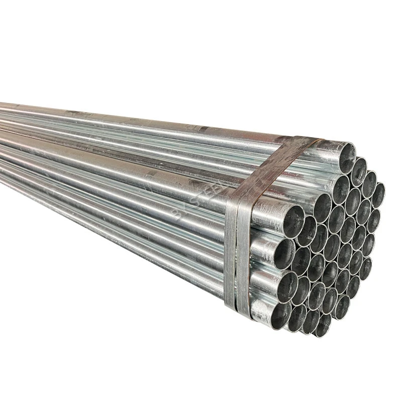 Greenhouse Structure 2.5 Inch Mild Steel Tube Pipe Pre Hot DIP Galvanized ERW Carbon Pipe