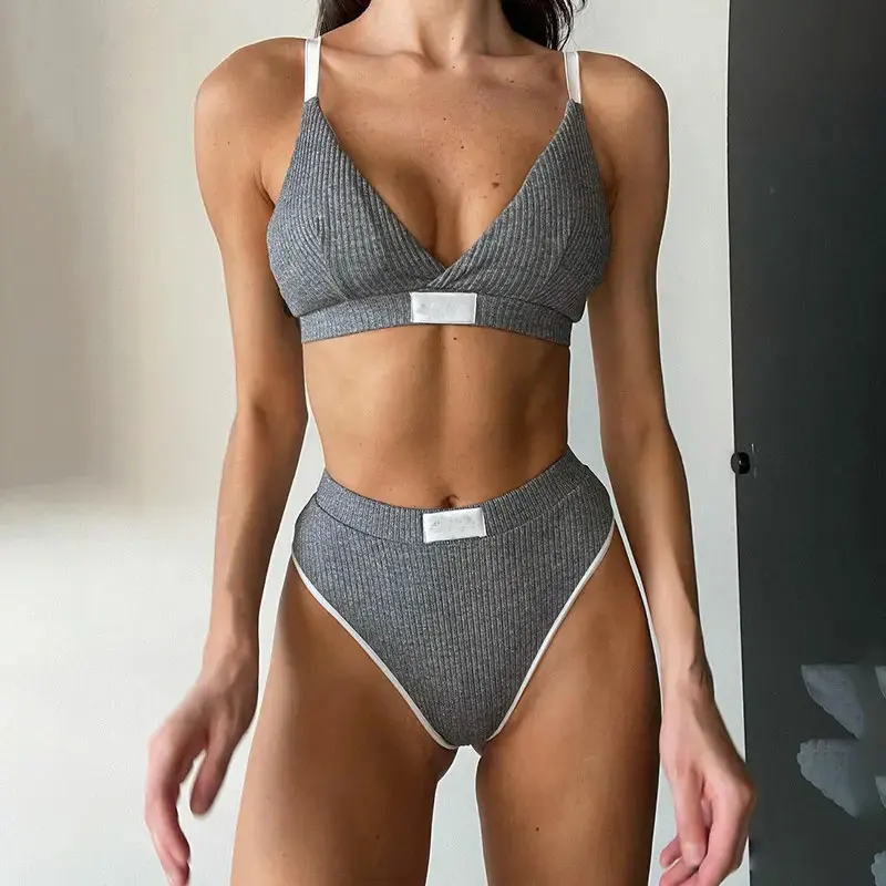 Custom Wholesale Sports Underwear for Women Bra Brief Sets Lingerie