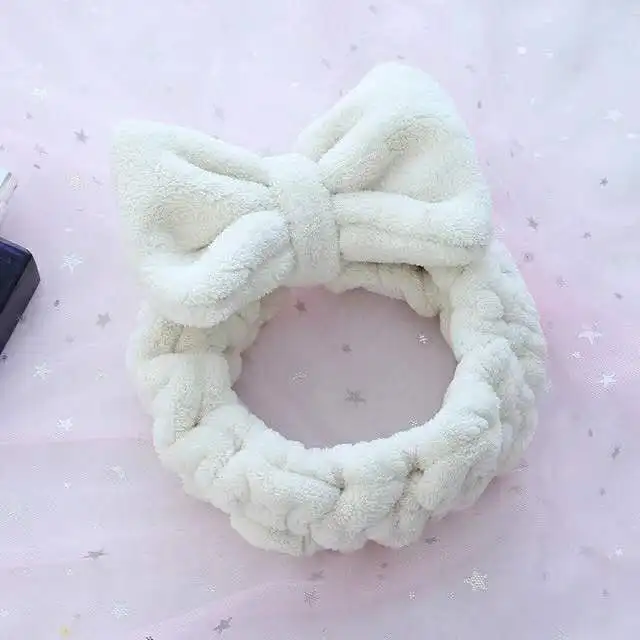 Повязка для волос из кораллового флиса