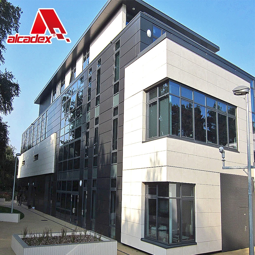 Alcadex aluminium rainscreen cladding exterior aluminum metal wall cladding for facades