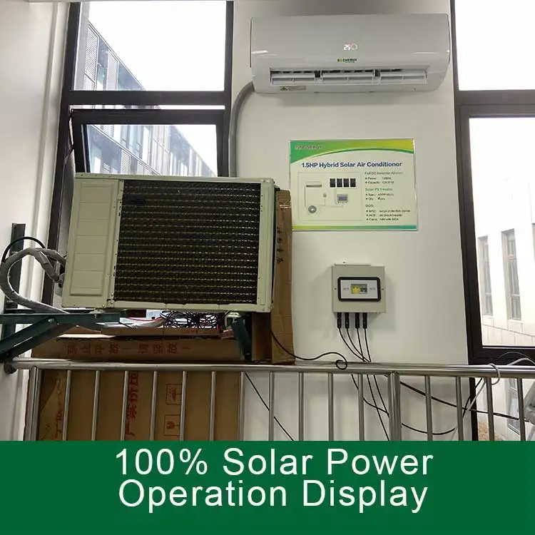 12000 Btu AC/DC hybrid solar air conditioner  Multi split inverter air conditioner With Solar Panel Energy