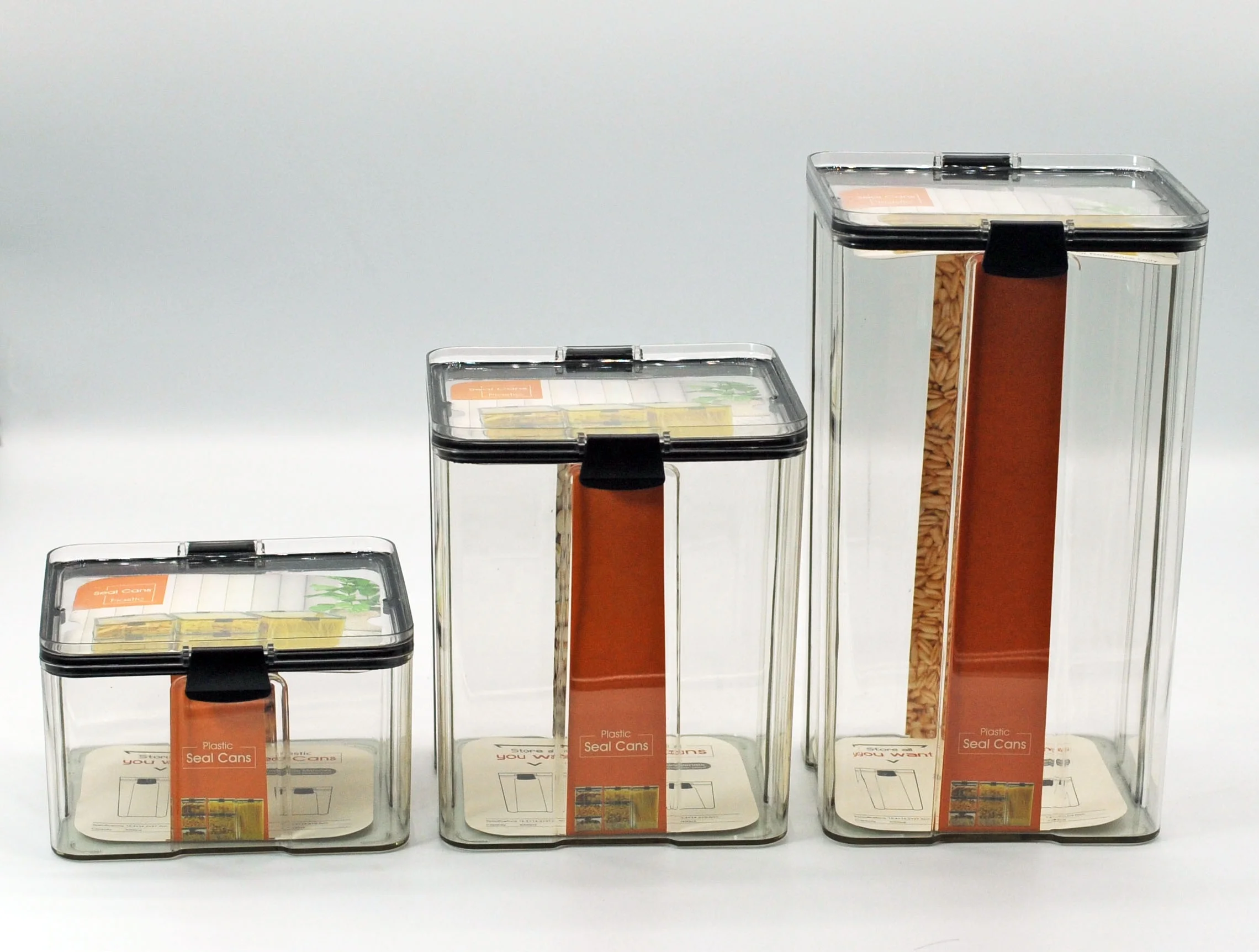 Большой Кухонный органайзер банка для хранения зерен и бобов герметичный контейнер еды в холодильнике свежих продуктов