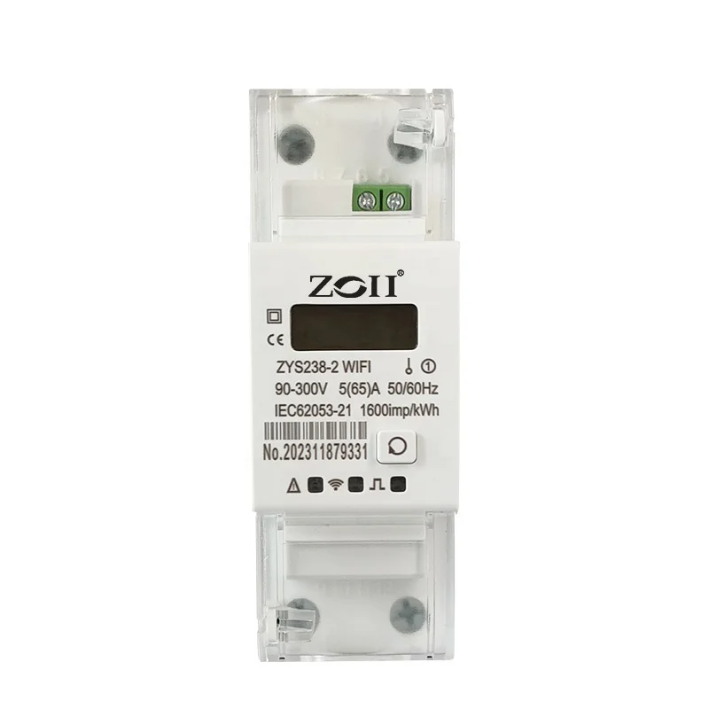 ZOII Electric Wifi Smart Energy Meter Single Phase Smart Electricity Meter