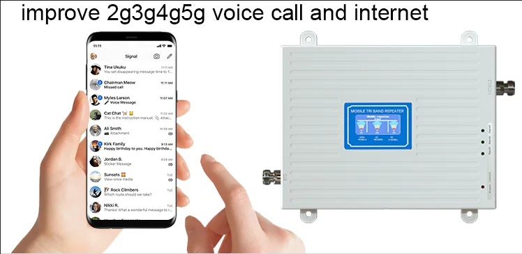 Ретранслятор 4g gsm усилитель трехдиапазонный сигнала 3g усиление сотового телефона ретранслятор