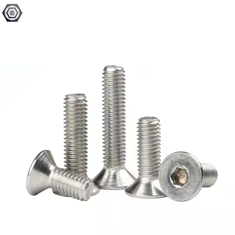 DIN7991 Flat Head Socket Screws and Stainless Steel 18-8 of Countersunk head screw