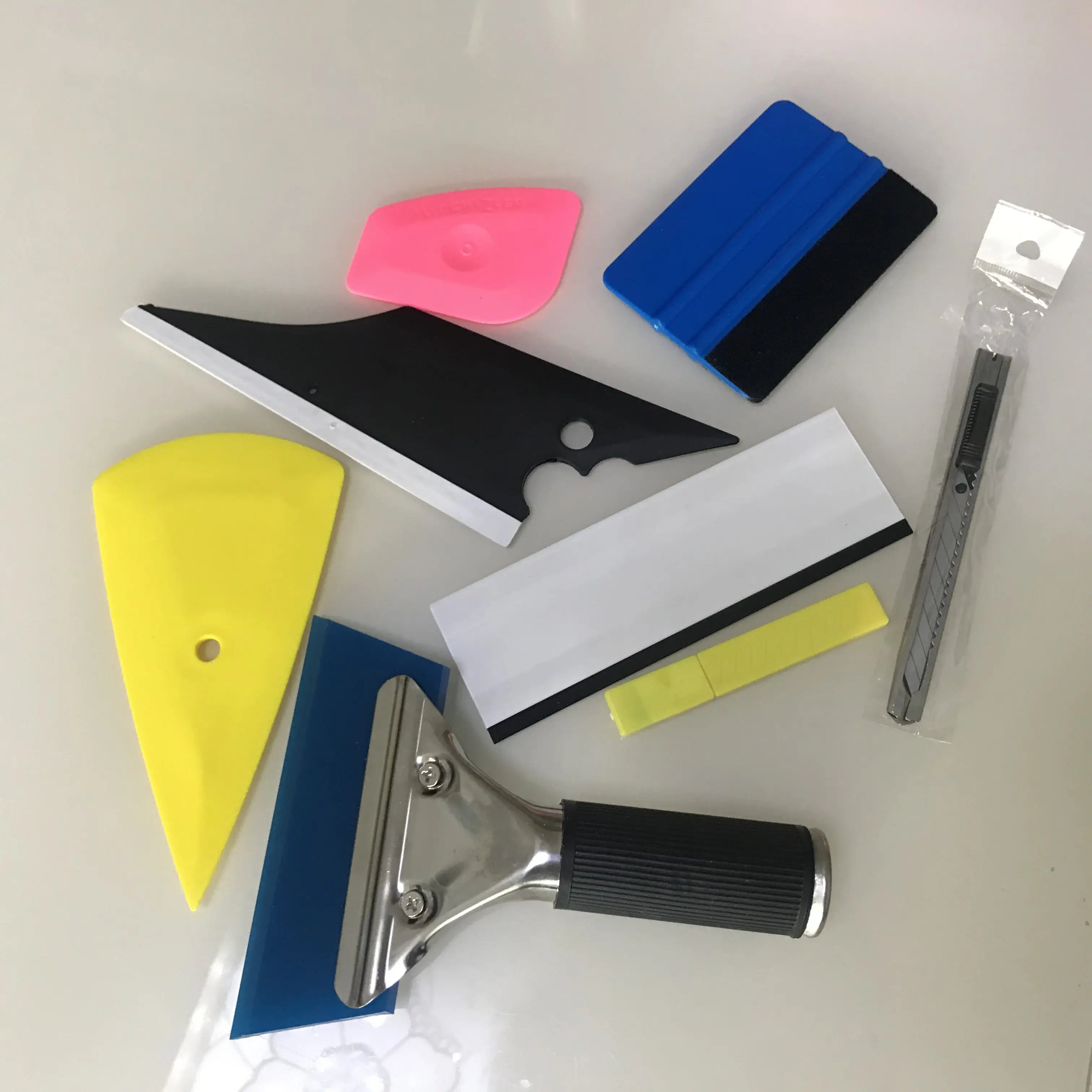 Vinyl Weeding Tools Vehicle Vinyl Install Scraper Squeegee Set Auto Window Tint Car Vinyl Wrap Kit Car Wrapping Tools