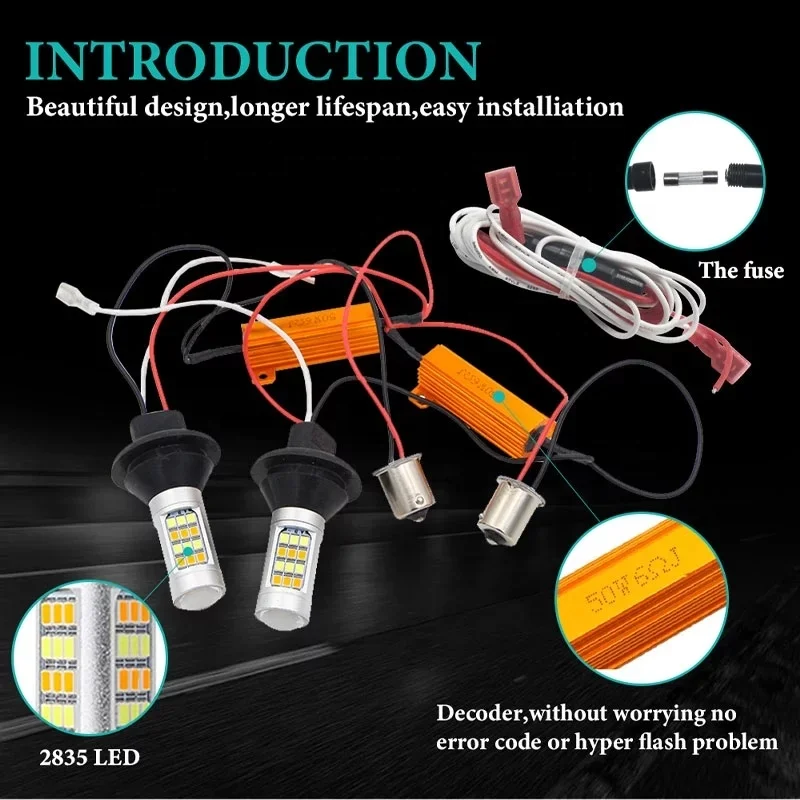 Заводская цена 42SMD дневные ходовые огни DRL Противотуманные фары T20 7440 BAU15S BA15S 1156 светодиодные