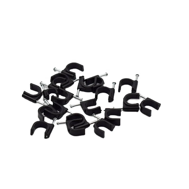 ANHUI Flat Cable Clips Nail Wall Cable Clip for Wires 66 Plastic SR Plastic China Manufacturer Nylon 10000 Bags 100pcs/nylon Bag