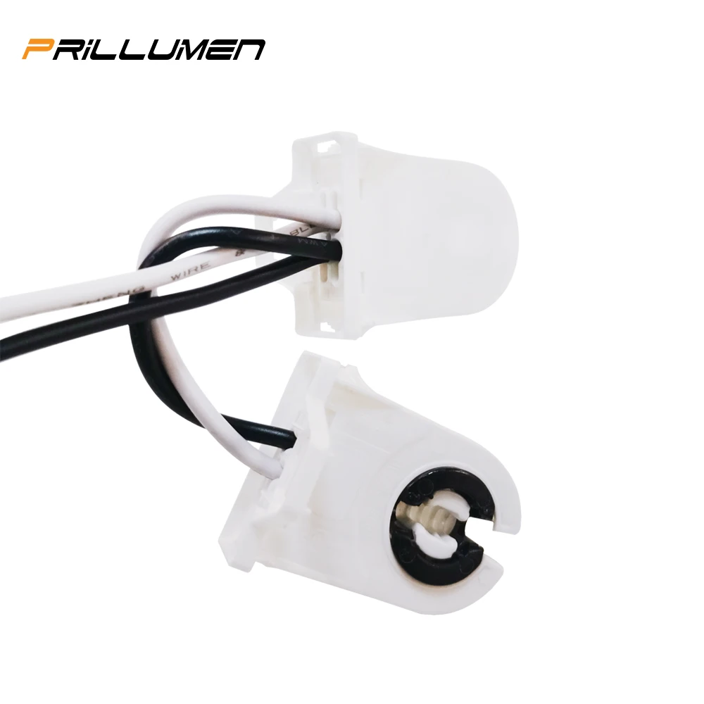 Plastic led lamp holder with cord t8 fluorescent light lamp holders & lamp bases