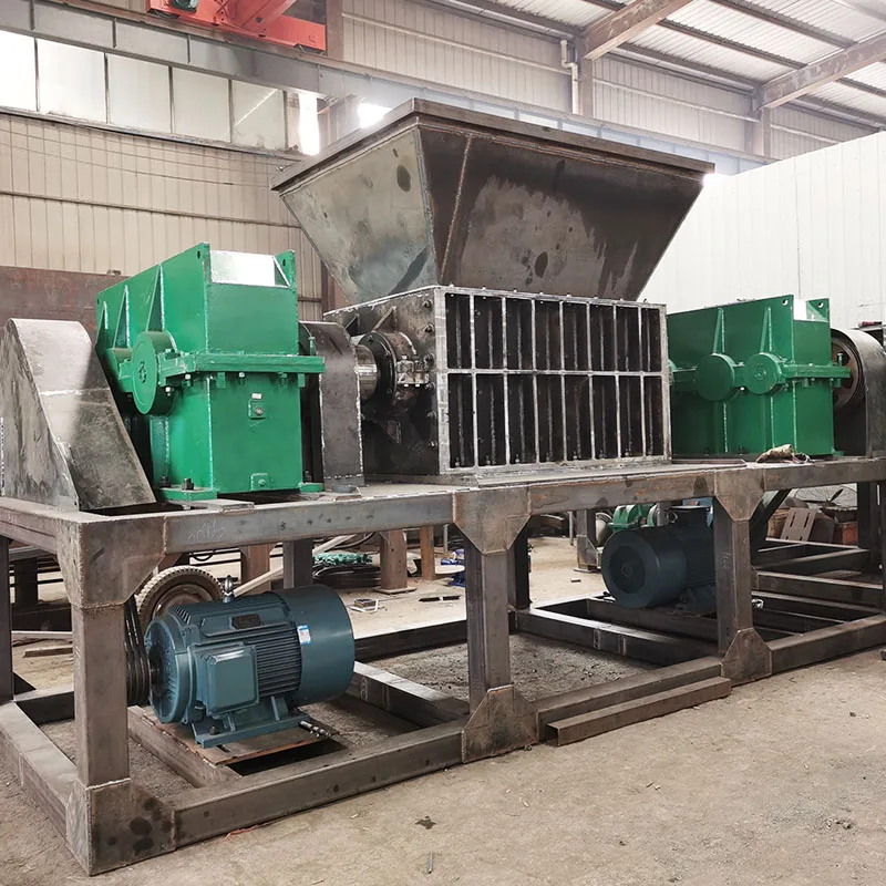 High Efficiency Waste Rubber Tyre Shredder Machine for Tire Recycling Plant