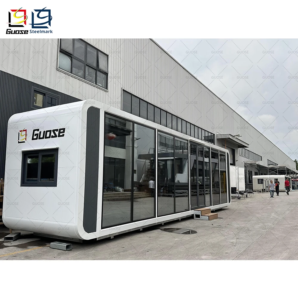Custom Color Aluminium Plate Apple Cabin  Modern  Elegant Design Prefab Container Homes Apple Cabin office pod