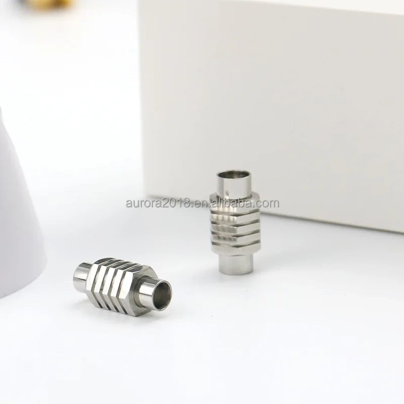 Custom Manufacture Stainless Steel Clasp Leather Cord Bracelet DIY Jewelry Findings Clasp Braided Cord Clasp Buckle