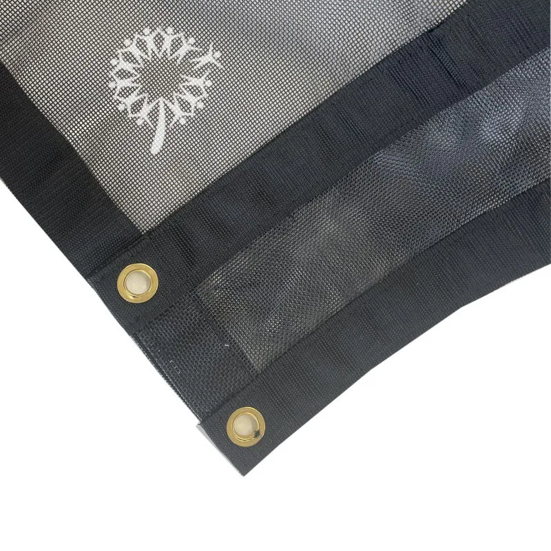 Outdoor Heavy Duty 10OZ Customized Teslin Mesh Tarp for Truck Tarp System