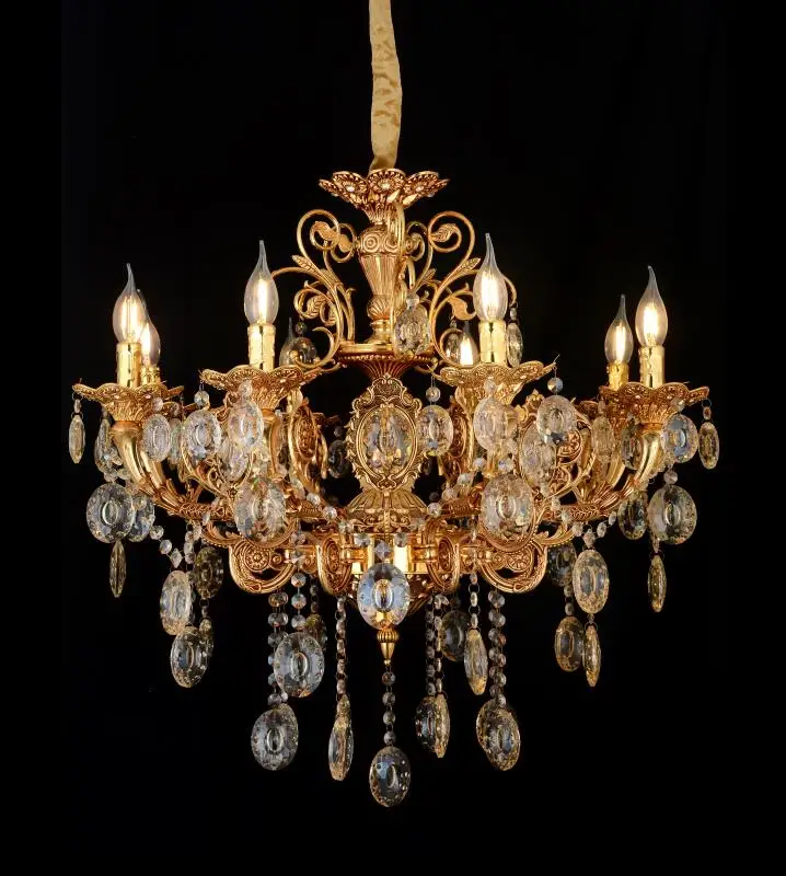 
glass crystal chandelier light indoor beautiful light silver or golden color for hotel restaurant home 