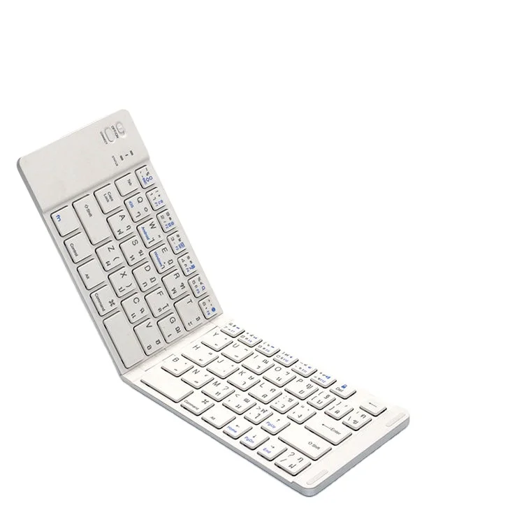 Factory supply Wholesale price Aluminum alloy foldable BT keyboard for Android smartphones