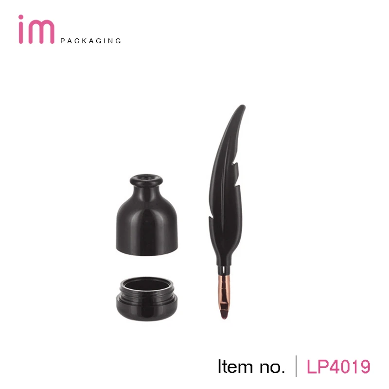 Hot sale factory supplier oem feather empty liquid eyeliner tube lip gloss lipstick tube bottle container