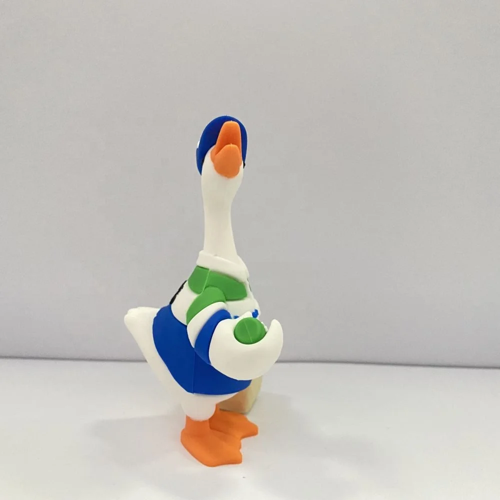 ПВХ 3D утка кукла на заказ детская ручная доска игрушка ПВХ резиновая маска кукла