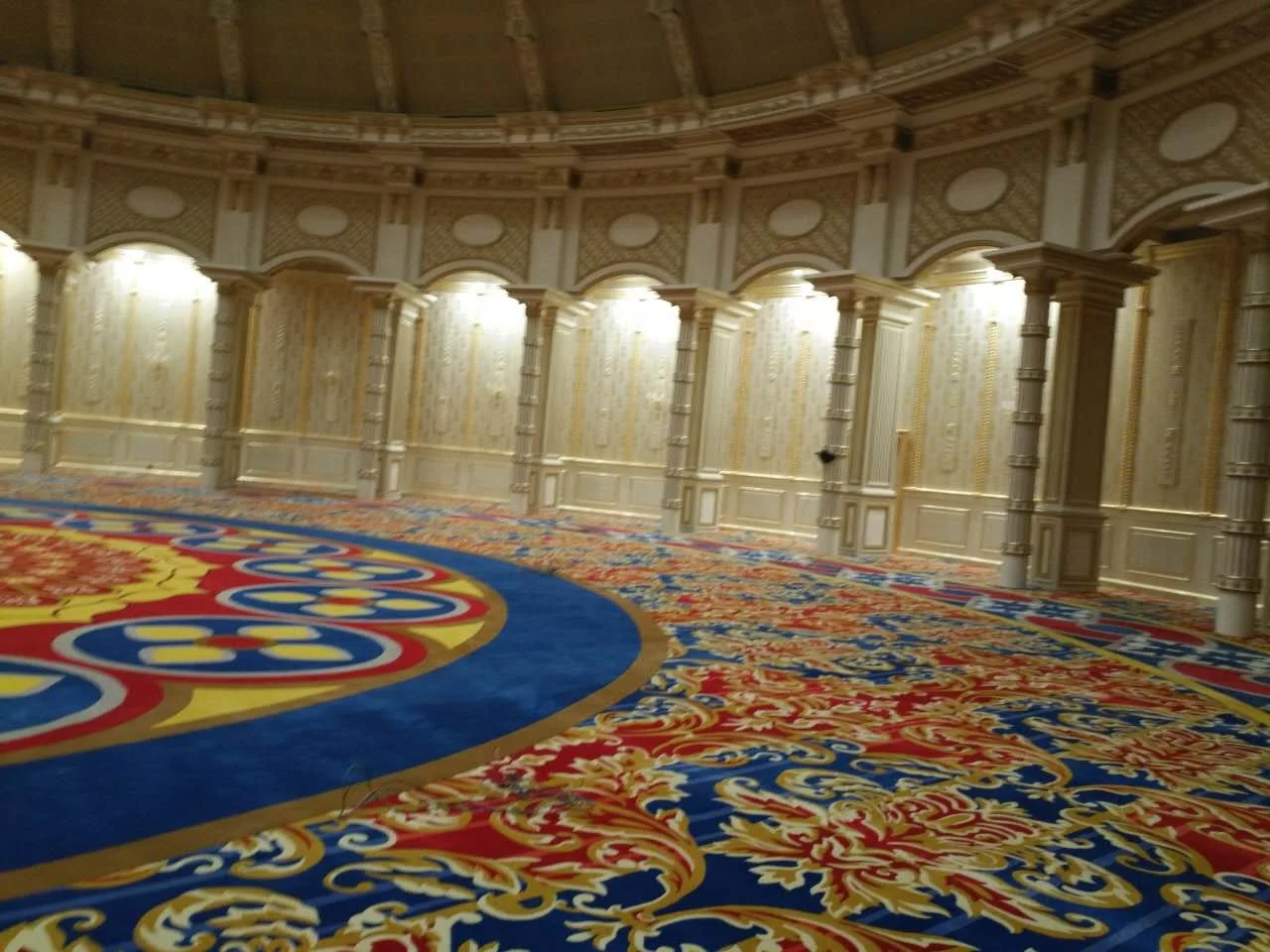 
Large Size Persian Muslim Prayer Rug Palace Lobby Hotle Wool Nylon Custom Prayer Mat 