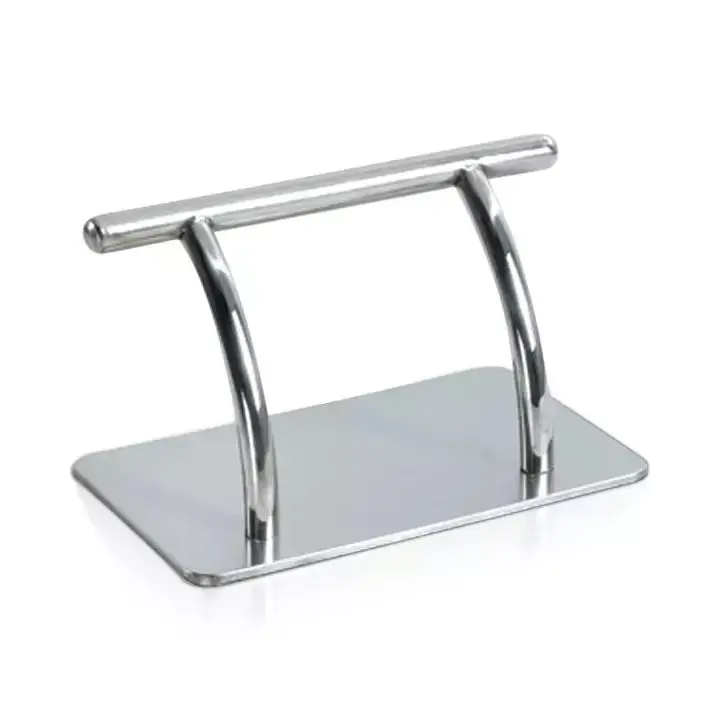 Senior barber chair beauty Spa massage chair professional mobile pedal gold stainless steel nail salons footstool