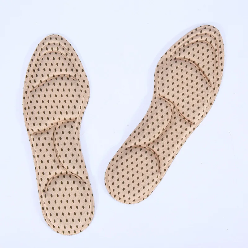 Manufacturer massage insoles foot high elastic soft breathable comfort high heels 5D sponge insoles