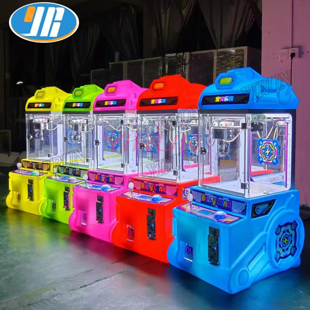 Coin Operated Mini Crane Claw Arcade Machine Gift Game with Maquina De Garras Plush Toy Prize Amusement Pusher