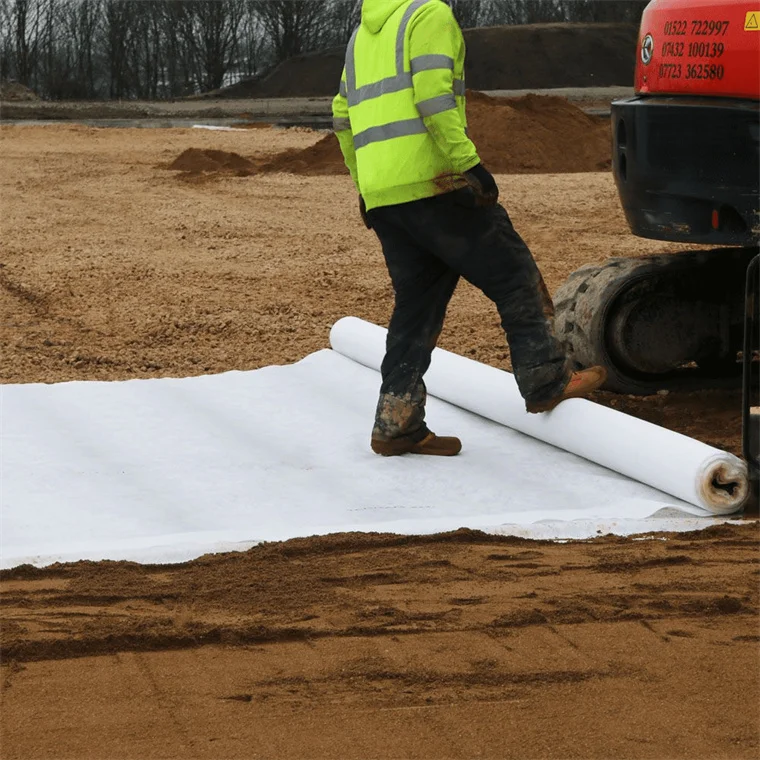 customizable 400g 500g Polyester Filament Fiber Nonwoven Geotextile with high quality