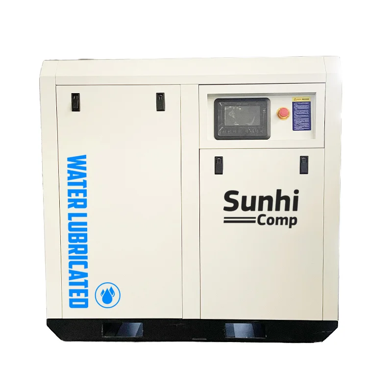 W22-8 SUNHI  oil-less compressor 22KW 30hp 8-13bar VSD Professional for Textile Industry OIL FREE SCREW AIR COMPRESSOR