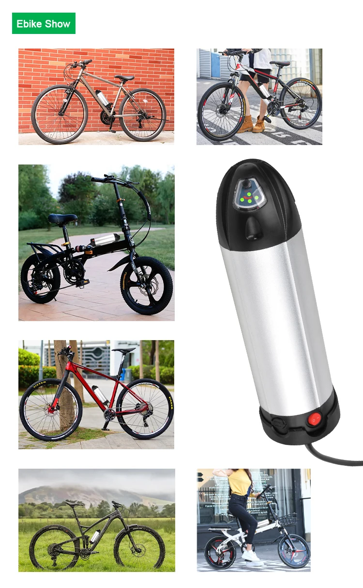 High Quality Wholesale Customized Lithium Water Bottle Type Electric 9Ah 10Ah 36V Bike Battery