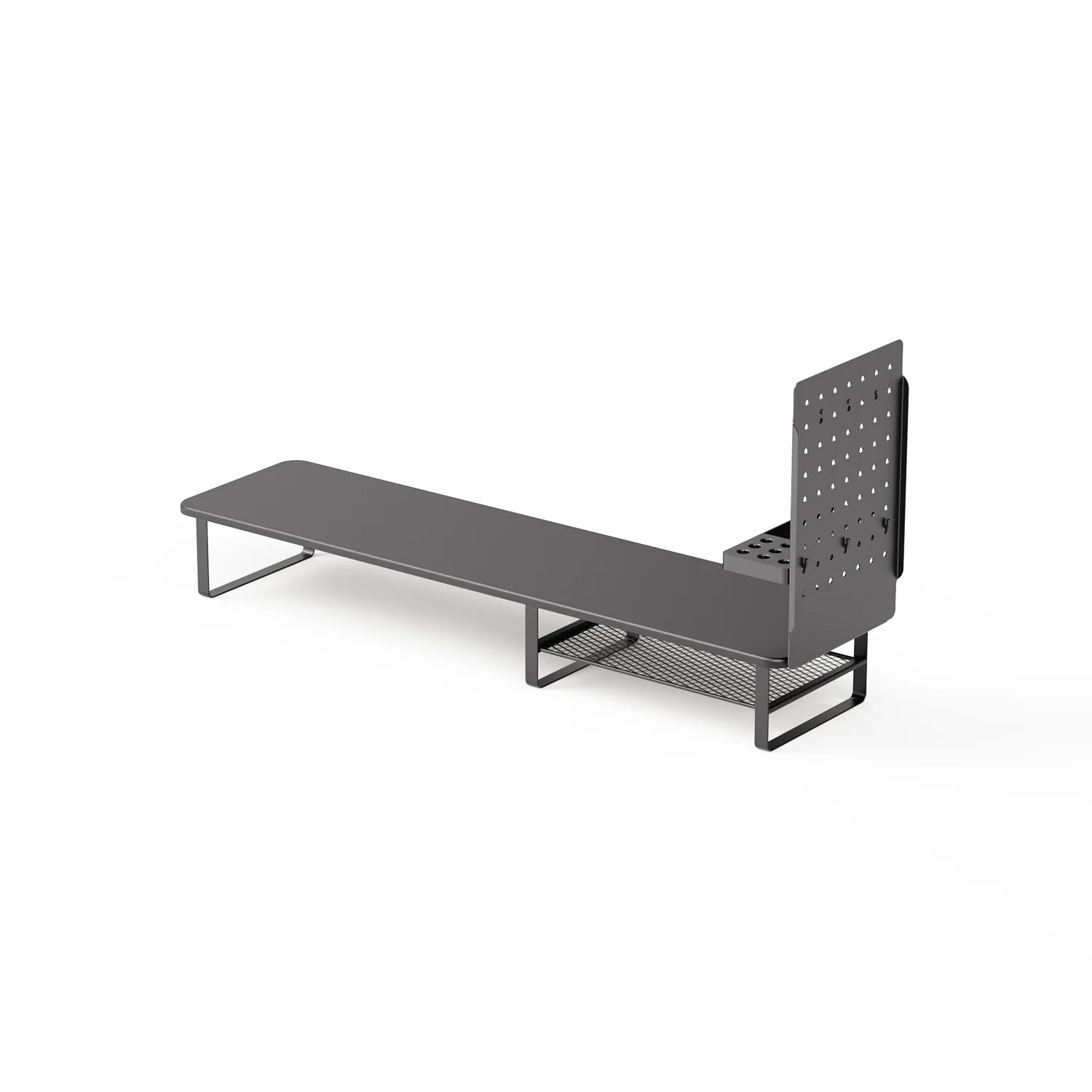 Good selling pegboard organizer monitor stand for gaming desk With vertical laptop stand