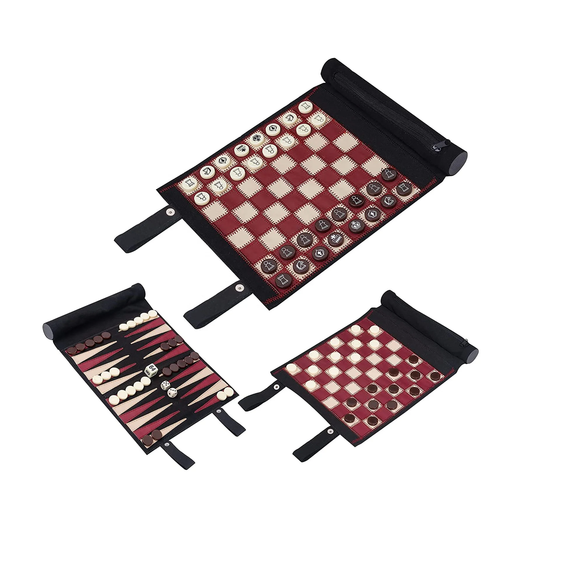 GIBBON Travel Backgammon Rubber Mat With Printing Chess Checkers Game Mat Hot Sale