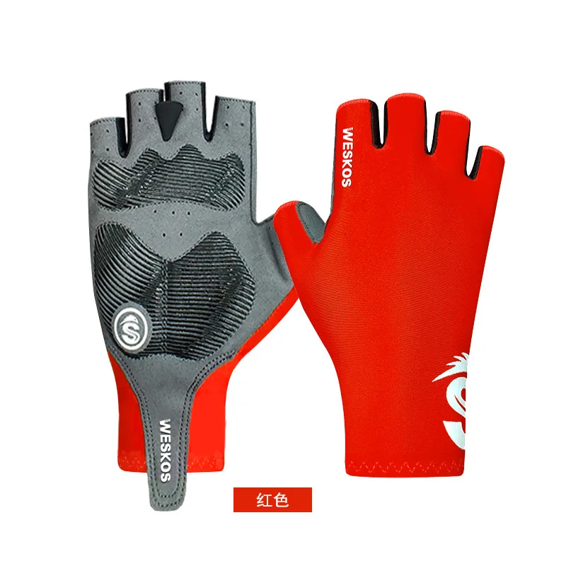 Outdoor sports summer bicycle riding sunscreen half-finger gloves breathable non-slip anti-shock mountain bike spot wholesale