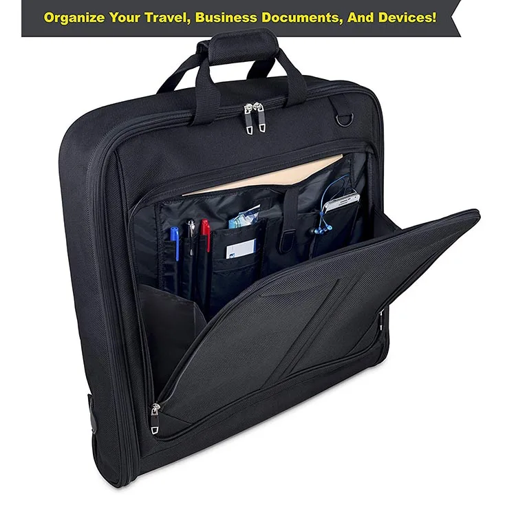 Fancy Design Folding Travel Suit Bag Convertible Carry On Garment Bag for Business