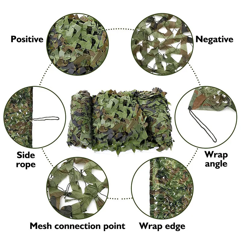 Military Shooting Hide Army Camouflage Net Hunting Woodlands Camo Netting