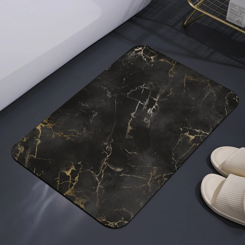 Marble Design Super Absorbent Diatomite Bathroom Kitchen Mats bath mats